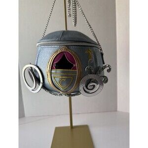 Cinderella Carriage Crossbody Danielle Nicole Brand Purse Silver Chain
